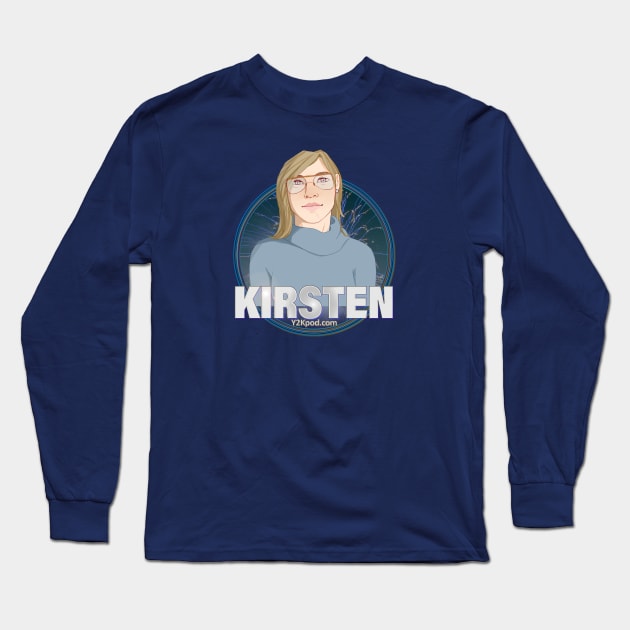 Y2K Audio Drama Podcast Character Design - Kirsten Long Sleeve T-Shirt by y2kpod